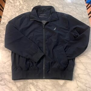 Nautica mens navy blue rain breaker/wind breaker size medium